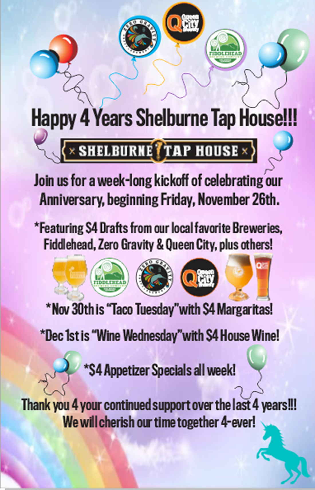 STH 4 year birthday promo poster