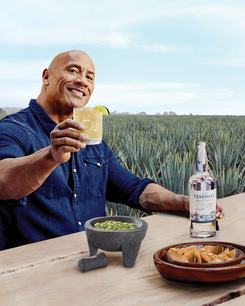 Teremana Tequila poster with the rock 