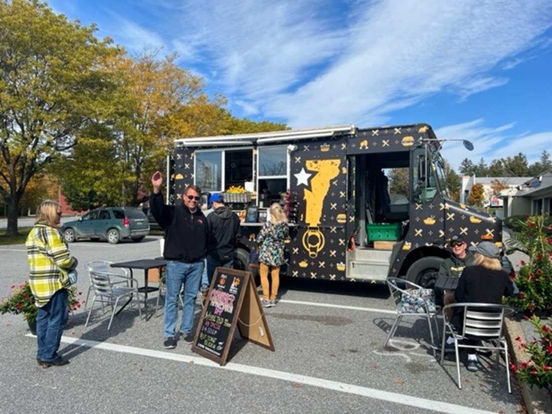 Customers at STH Food Truck 