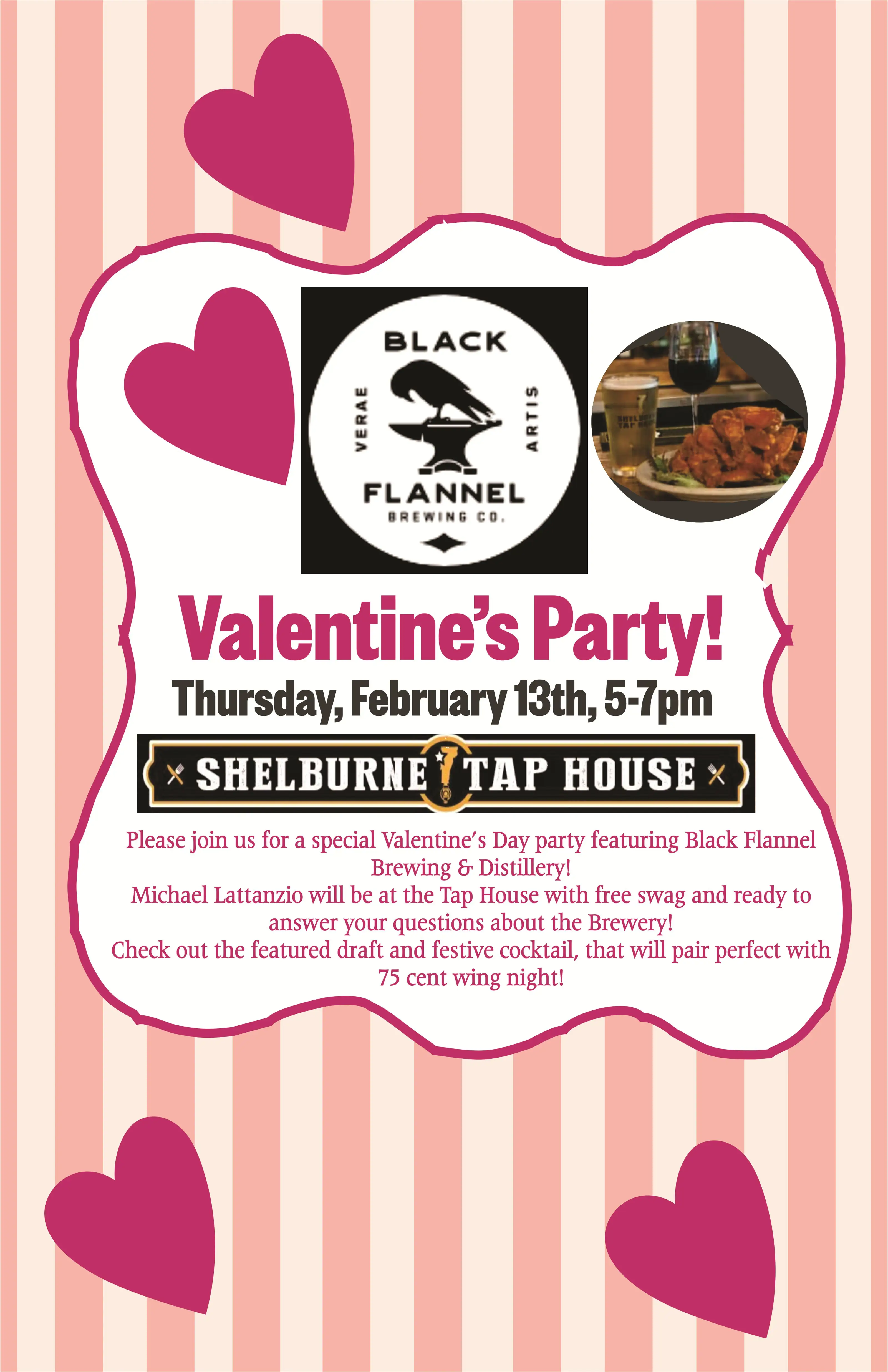 Valentines Day party poster