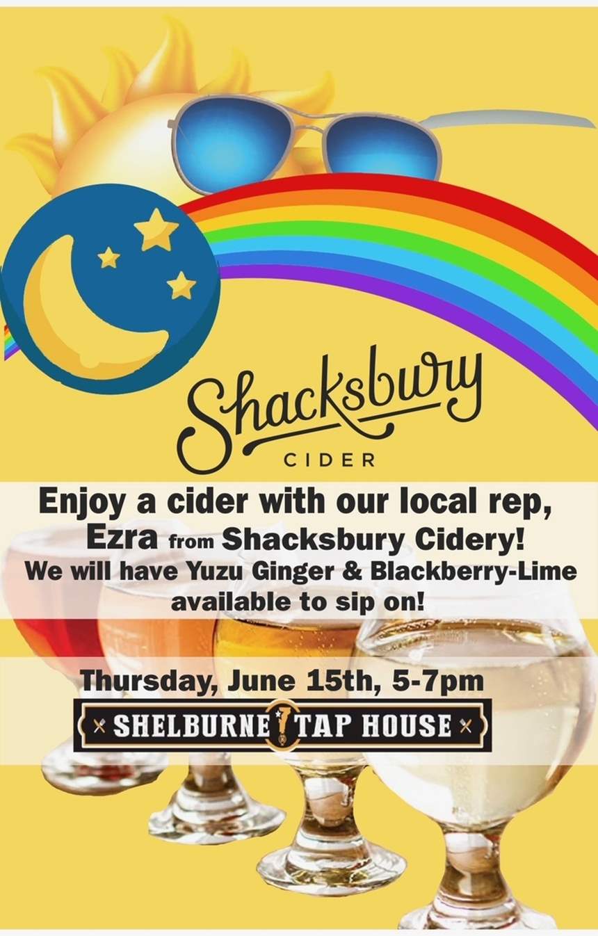 Shacksbury cider poster