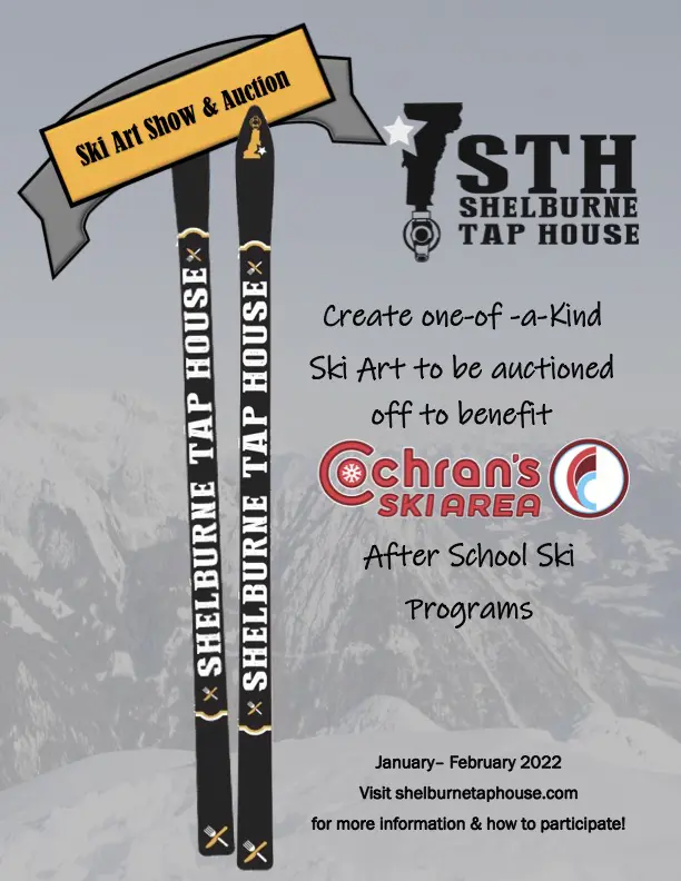 Ski auction show poster 