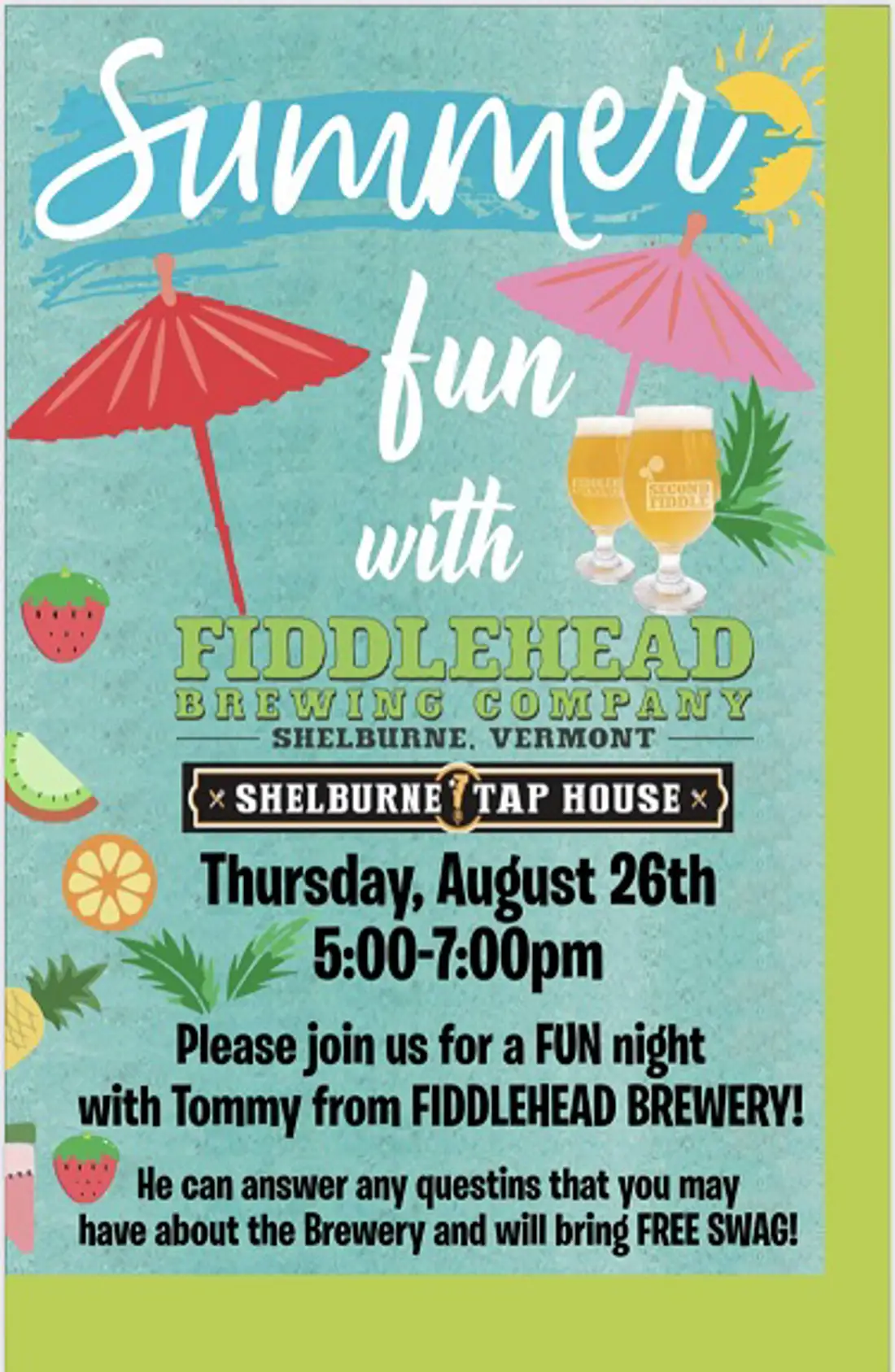 Fiddlehead event poster 