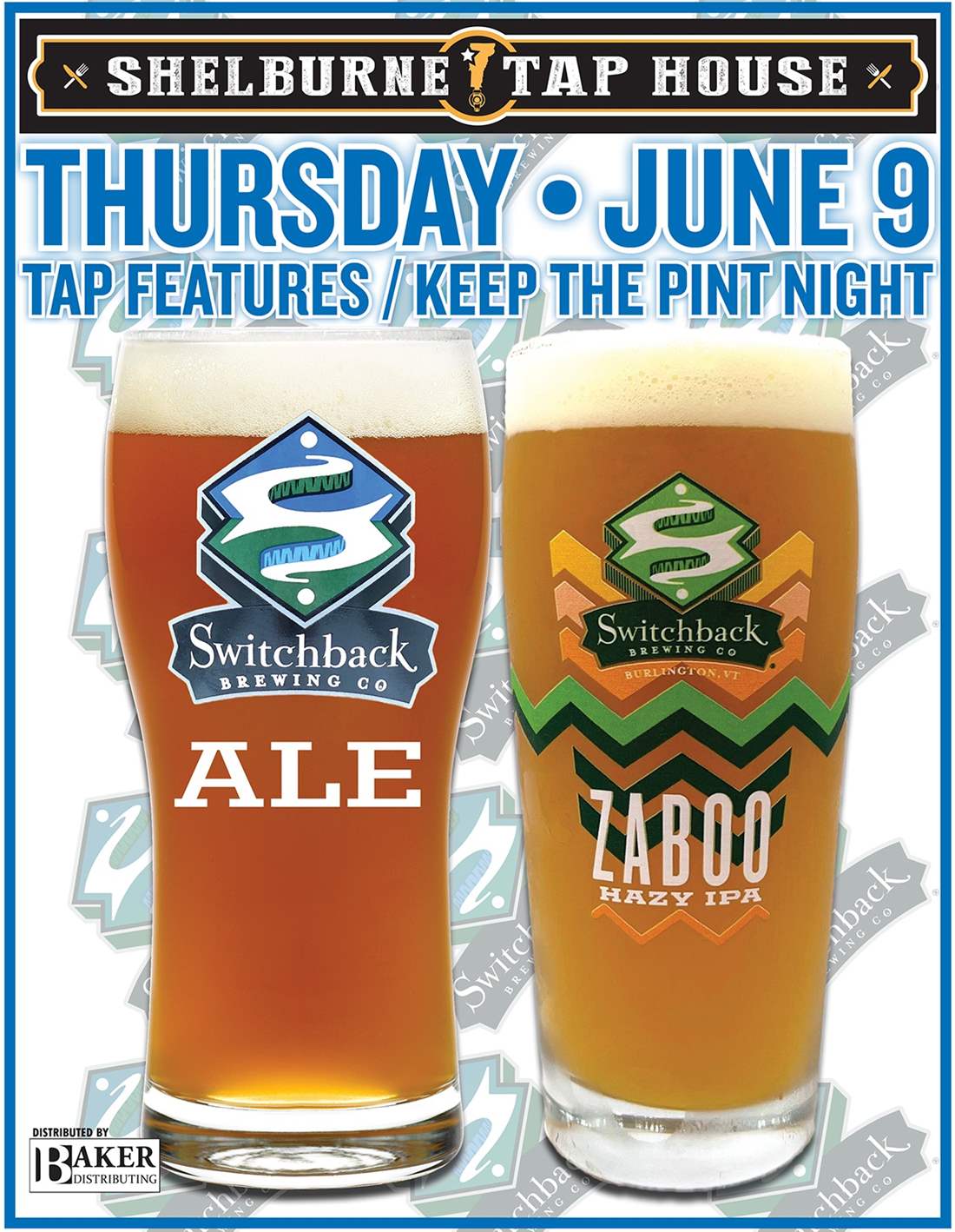 Swichback Keep the Pint Night poster