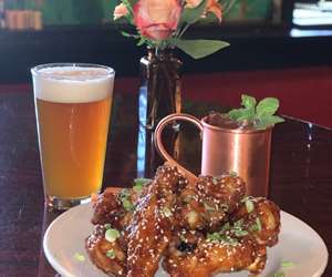 photo of wings,beer,mule